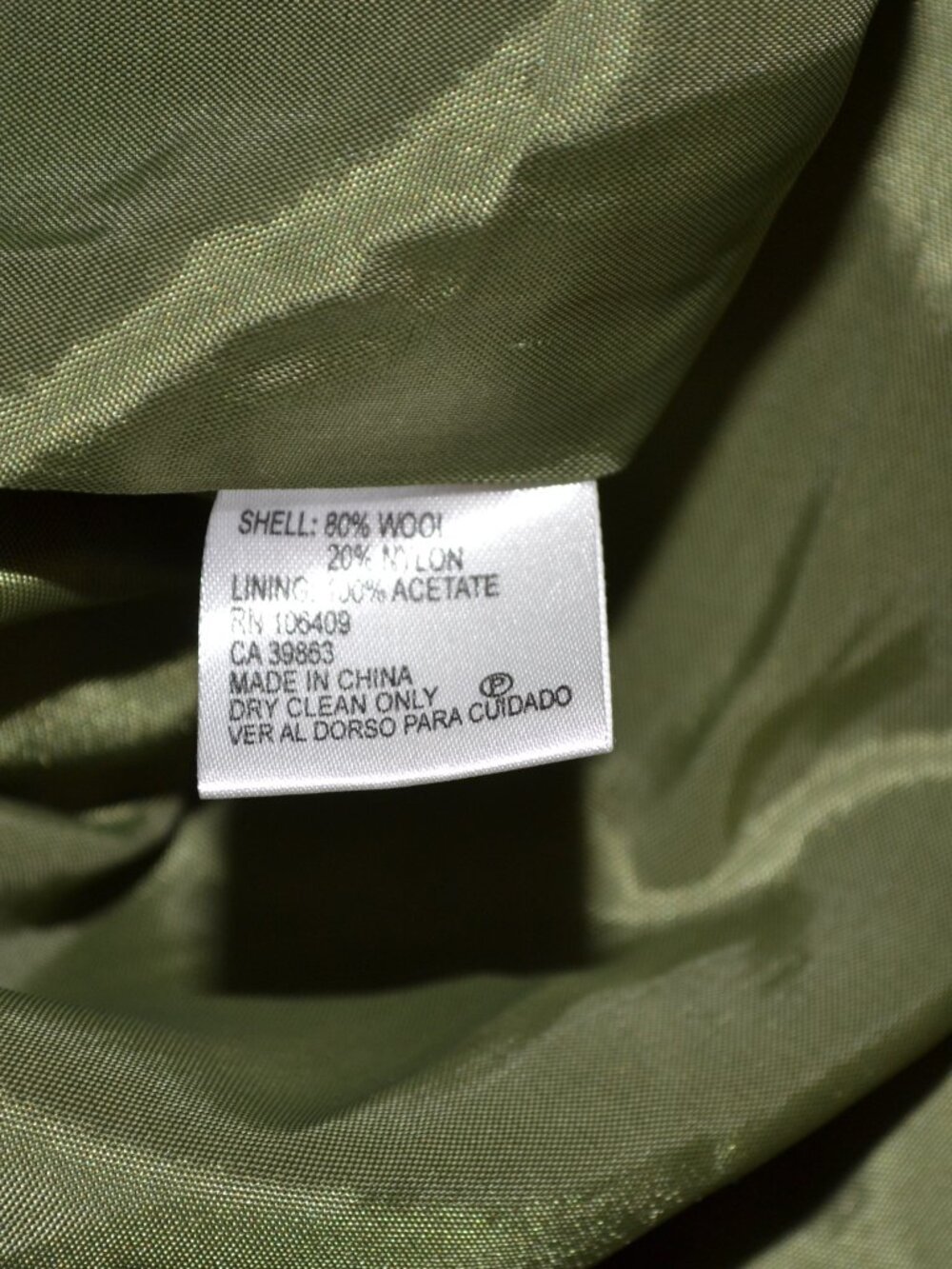 Antonio Melani Chartruese Green Wool blend Cuff detail Double breasted jacket, - Picture 8 of 11